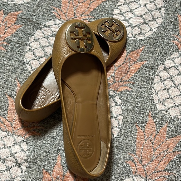 Tory Burch Reva flat - cognac Size 7M - Picture 9 of 11